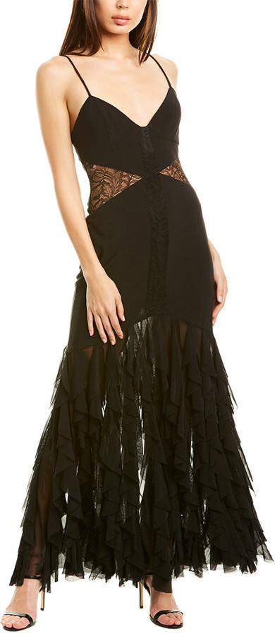 fame and partners black lace dress