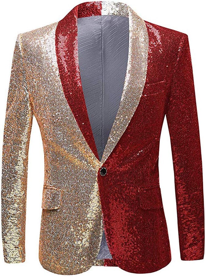 mens glitter jacket uk