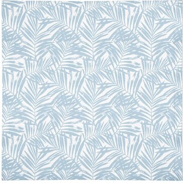Blue Palm Leaf Pattern Cotton Twill Napkin By Designs Direct
