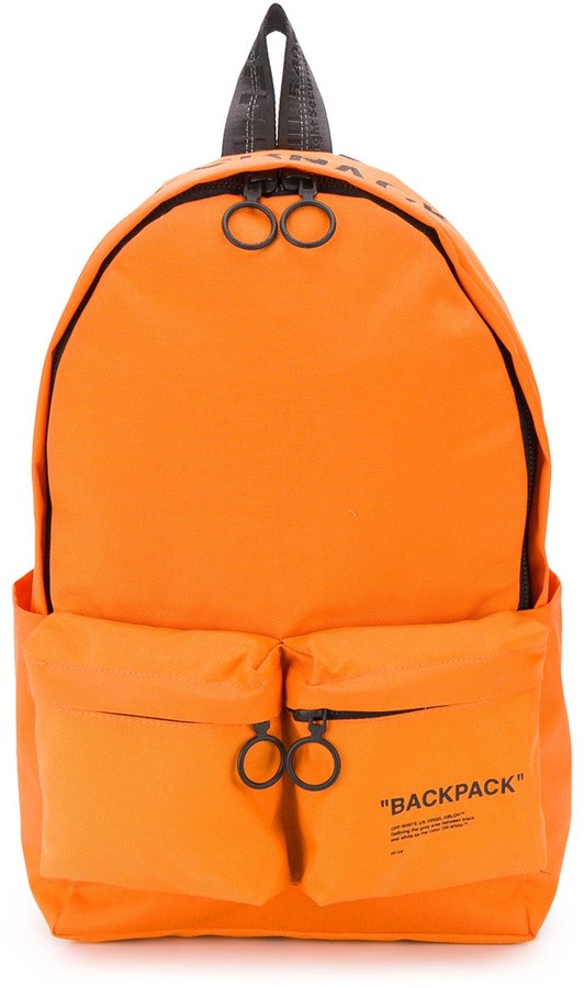 OffWhite Printed Quote Backpack ShopStyle