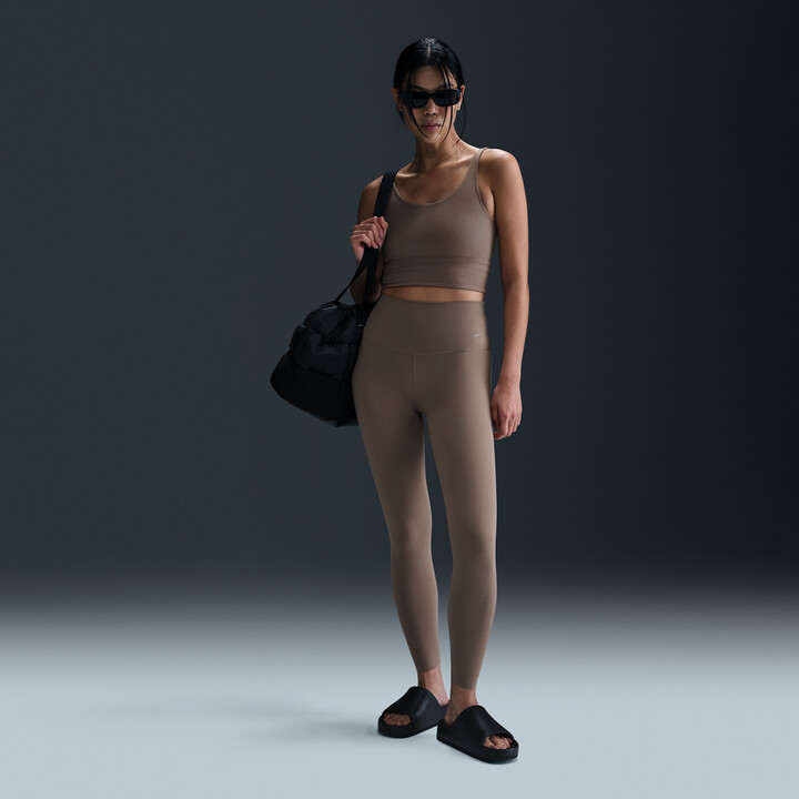 Nike Women's Zenvy High-Waisted 7/8 Leggings in Brown | DQ6015-233