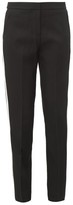 Thumbnail for your product : Burberry Hanover Tailored Satin-stripe Wool Trousers - Black White