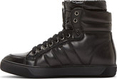 Thumbnail for your product : Moncler Black High-Top Puffer Sneakers