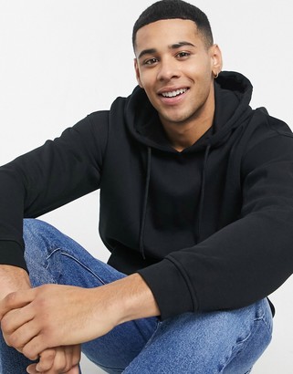 Jack and Jones Core oversized hoodie in black - ShopStyle