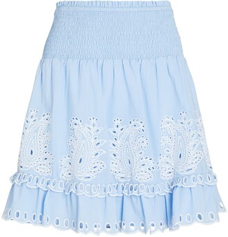 Eyelet Mini Skirt | Shop the world's largest collection of fashion 