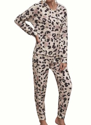 animal print jogging suit