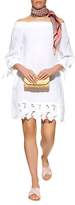 Thumbnail for your product : 120% Lino Off Shoulder Embroidered Dress