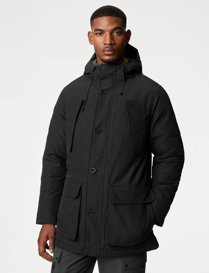 M's Hooded Parka Jacket with Thermowarmth™ ShopStyle
