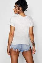 Thumbnail for your product : boohoo Western Print Lace Up T-Shirt