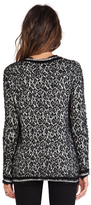 Thumbnail for your product : Velvet by Graham & Spencer Jennison Feather Jacquard Sweater