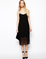 Thumbnail for your product : ASOS Soft Chiffon Midi Cami Dress