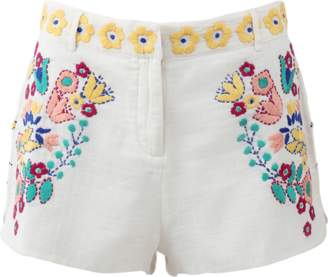 Antik Batik Alyssa Embroidered Shorts
