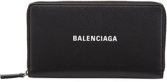Balenciaga Men's Everyday Leather Continental Wallet