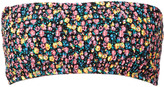 Thumbnail for your product : Forever 21 Floral Smocked Bandeau Bikini Top