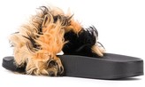 Thumbnail for your product : Marni Flat Faux-Fur Slippers