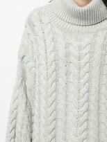 Thumbnail for your product : N.Peal Oversized Cable-Knit Jumper