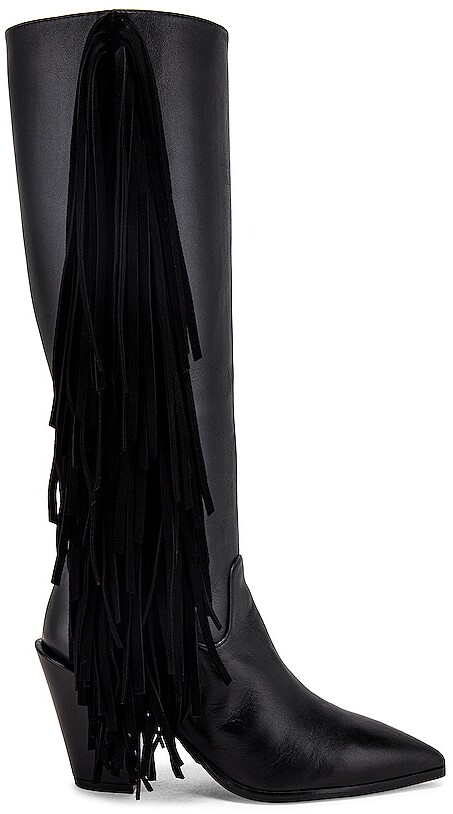 stuart weitzman fringe boots