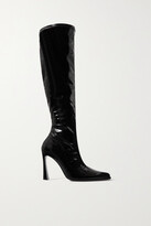 Thumbnail for your product : Magda Butrym Patent-leather Knee Boots - Black - IT35