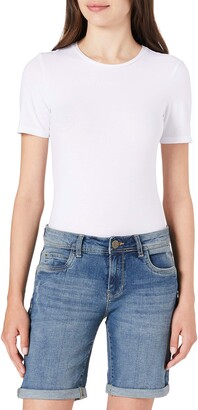 Eight2Nine Women's Damen Jeans Bermuda 5-Pocket Basic Shorts - ShopStyle
