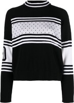 Thumbnail for your product : RED Valentino Striped Knitted Jumper