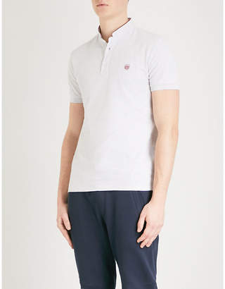 The Kooples Fitted cotton-piqué polo shirt