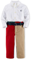 Thumbnail for your product : Ralph Lauren CHILDRENSWEAR Baby Boys Sport Shirt & Pants Set