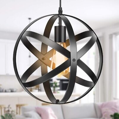 H23 X W12 Black Cage with Gold Finished Large Lantern Iron Art Design Ceiling Light Fixture Chandelier Pendant