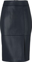 Slim-Fit Pencil Skirt In Grained Leat 