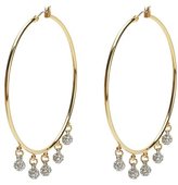 Thumbnail for your product : Juicy Couture Pave Fireball Hoop Earring