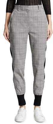 3.1 Phillip Lim Checked Wool Jogger Pants