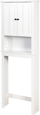 MAYEERTYWoodenOver-The-ToiletStorageCabinetBathroomCabinetwithAdjustableShelf&Anti-TopplingFittingSpaceSaver