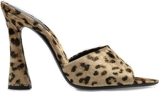 SAINT LAURENT ◆ Suite Leopard Print Velvet Mules SAINT LAURENT Suite leopard-print velour mules | NET-A-PORTER