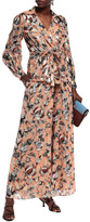 Thumbnail for your product : Diane von Furstenberg Birdie Metallic Floral-print Fil Coupe Silk-blend Wide-leg Pants