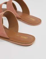 Thumbnail for your product : ASOS DESIGN Fontana leather sliders