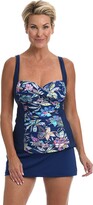 Thumbnail for your product : Maxine Of Hollywood Over The Shoulder Shirred Tankini Swimsuit Top