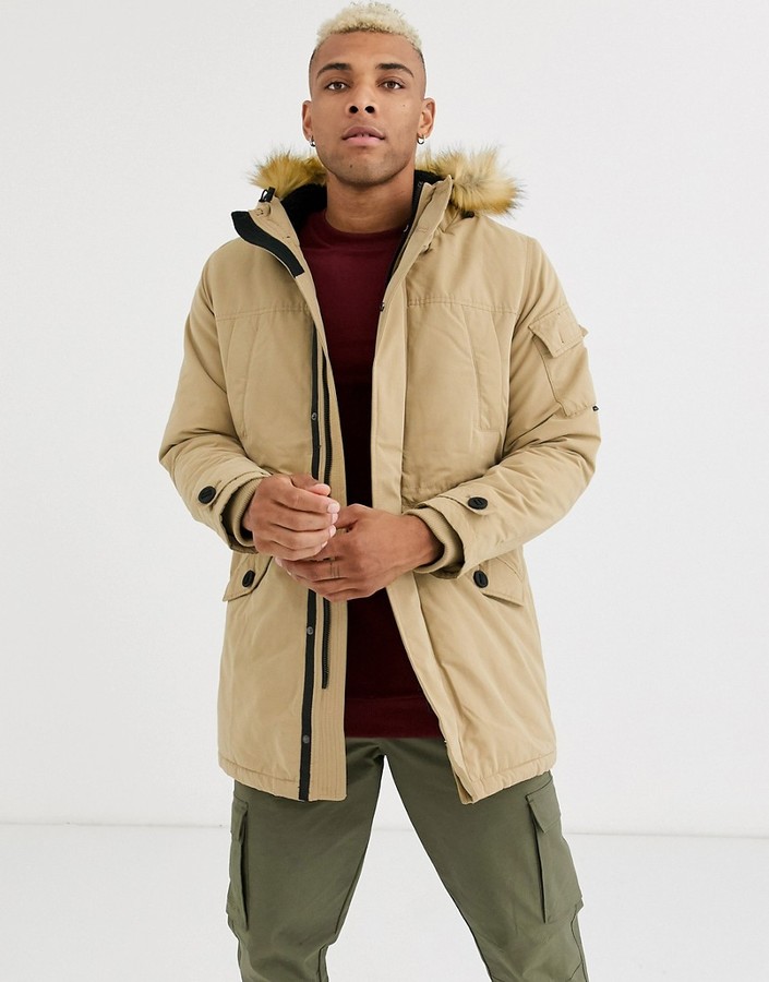 fur hooded jacket