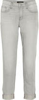Thumbnail for your product : J Brand Aiden mid-rise cotton and linen-blend boyfriend jeans