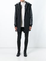 Thumbnail for your product : Giamba overlay detail parka coat