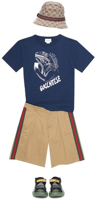 Gucci Children Guccheese cotton T-shirt