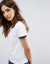 Thumbnail for your product : boohoo T-Shirt With Contrast Collar