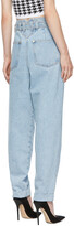 Thumbnail for your product : Balmain Blue Belted Boyfriend Jeans