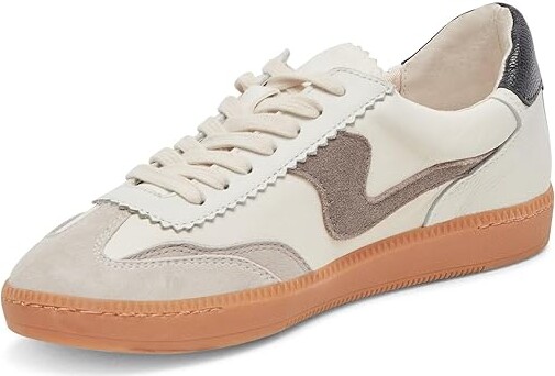 Dolce Vita Notice Women's Shoes White/Grey Leather : 9.5 M, Synthetic