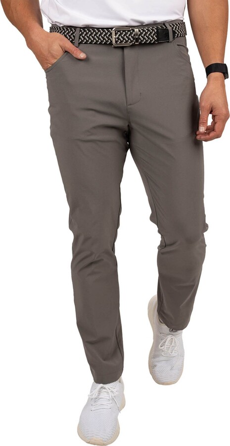 Black Clover Men's Jack Golf Slack, Size 34, Charcoal