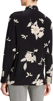 Thumbnail for your product : Etro Silk Tie-Neck Blouse