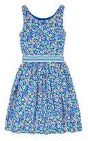 Thumbnail for your product : Ralph Lauren Childrenswear Girl's Floral-Print Cotton Fit--Flare Dress