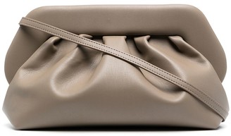 Themoire Bios faux-leather clutch