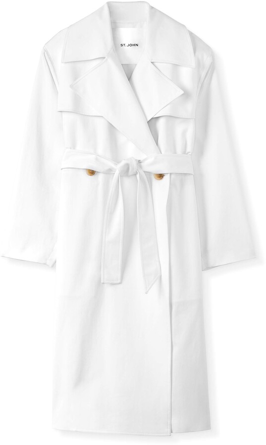 White Trench Coat | Shop the world's largest collection of fashion 