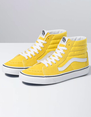 yellow high top vans