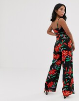 Thumbnail for your product : Parisian cami strap jumpsuit in floral print