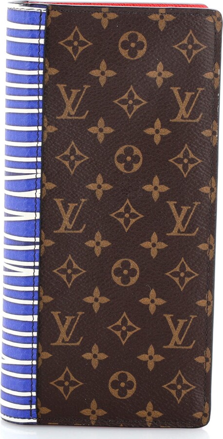 Louis Vuitton Brazza Wallet Patchwork Monogram Canvas and Printed